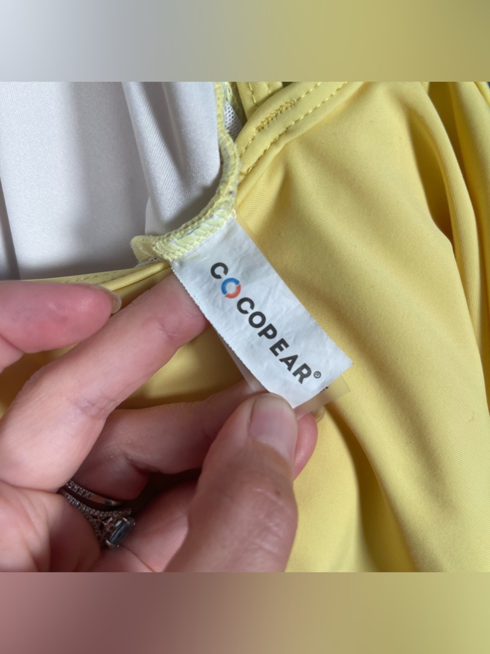 Cocopear Womens 3XL Yellow Tummy Control Cupped One Piece Swim Shorts Dress - Picture 11 of 12